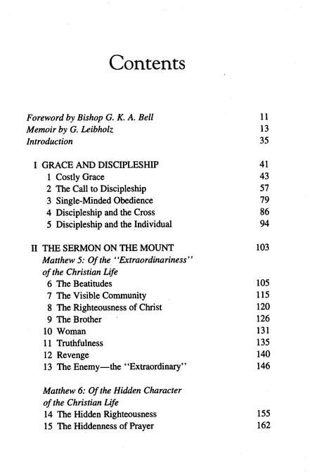 Bonhoeffer Cost Of Discipleship Pdf