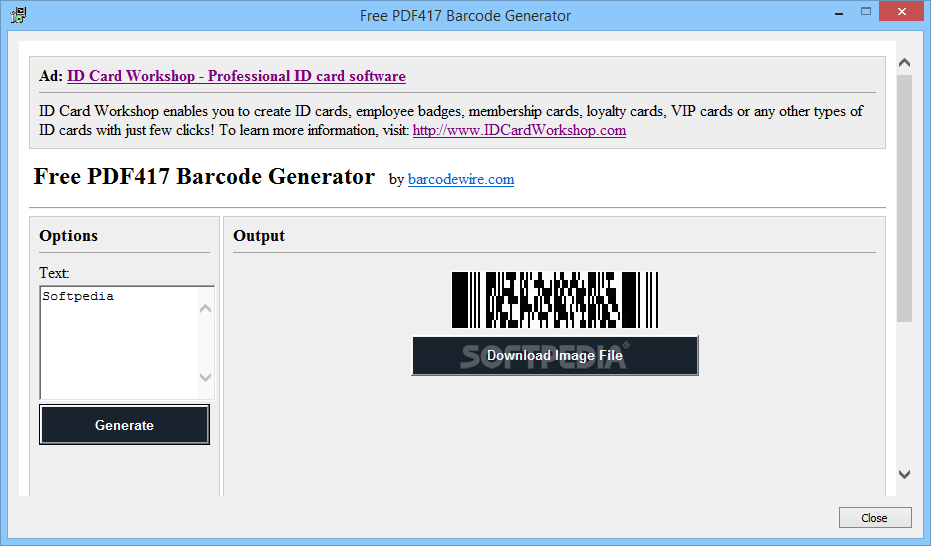 Free barcode generator